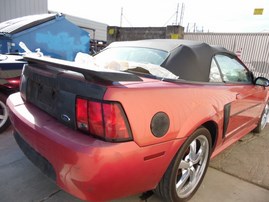 2000 FORD MUSTANG BASE BURGUNDY CONVERTABLE 3.8L AT F19053